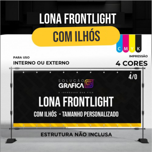 Lona Front 380g Com Ilhós