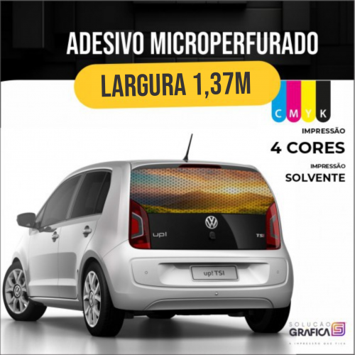 Adesivo Microperfurado (Largura 1.37m) x Altura