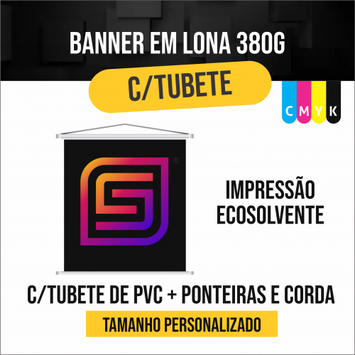 Banner com Tubete e Cordinha 380g